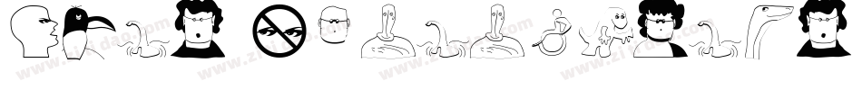 Girl Characters字体转换